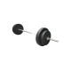 Kit de Barra Recta Larga Maciza De 1.80mts + 40kgs En Discos 4x10 kg