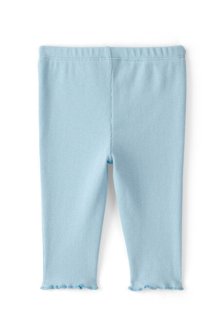Pantalón de algodón acanalado, azul Pantalón de algodón acanalado, azul