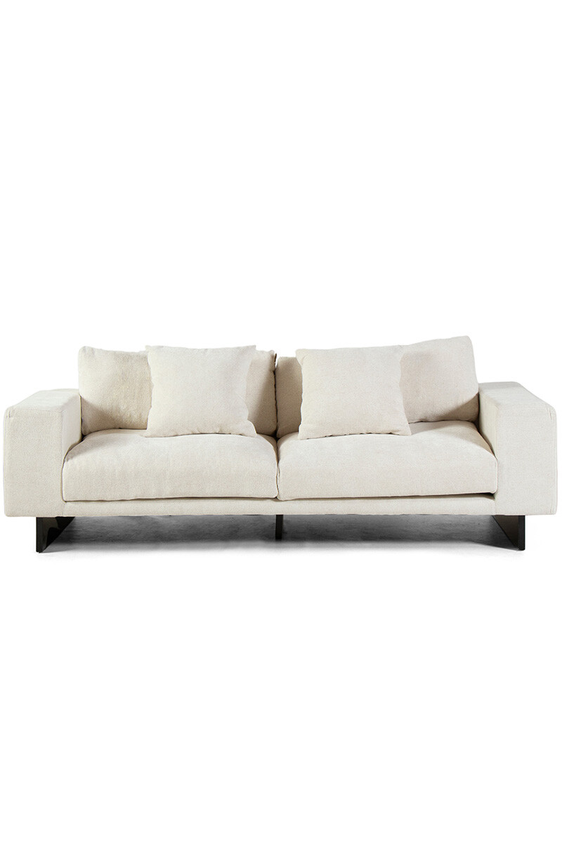 NEW YORK - SOFA NEW YORK 3 PLAZAS TELA CAMARGUE NIEVE 230X100X62H CM 