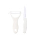 Set cuchillo y pelador blanco