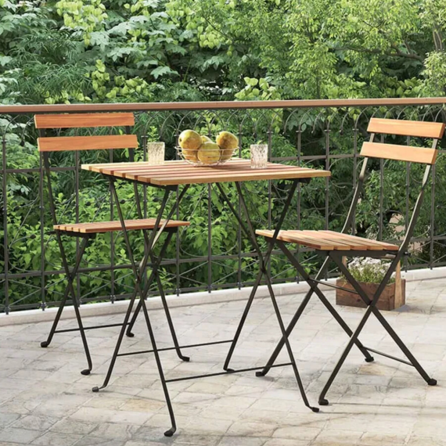 Set Bistró para Balcón Plegable (Mesa + 2 Sillas) Set Bistró para Balcón Plegable (Mesa + 2 Sillas)