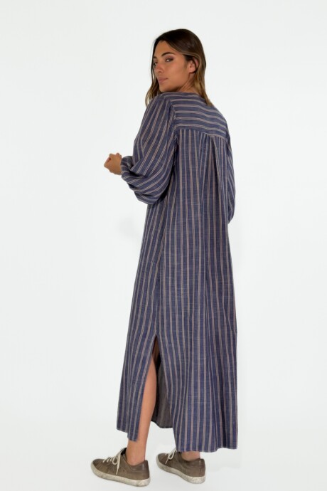 VESTIDO CALIZA Azul