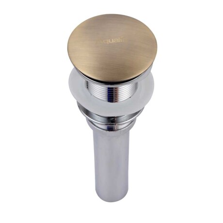 GRIFERIA VALVULA POP UP SIN DESBORDADOR BRONCE SATINADO BRONCE-ROSE GOLD