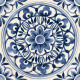 Porcelanato Decorado Avorio 20X20Cm Piso Pared GAMAS DE AZUL