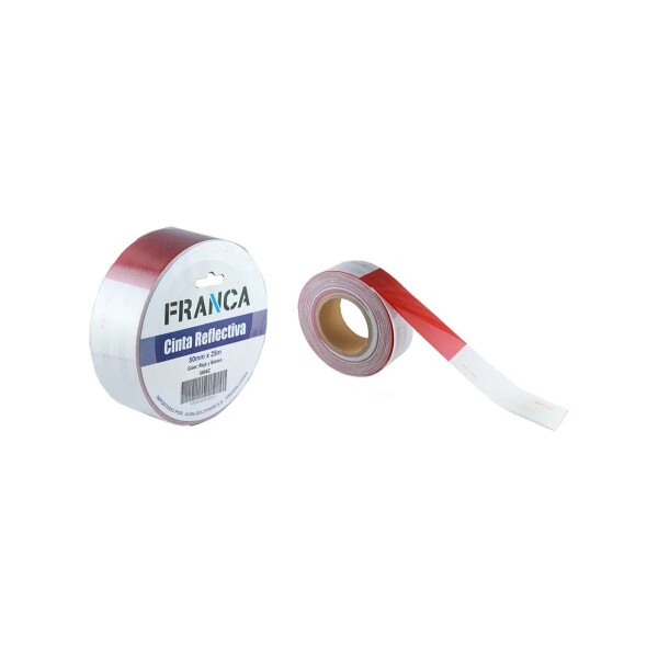 CINTA REFLECTIVA ROJA Y BLANCA 5CM FRANCA (METRO) Cinta Reflectiva Roja Y Blanca 5cm Franca (metro)