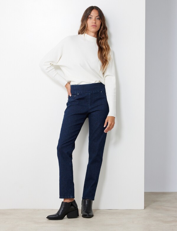 Jegging Pretina Ancha JEAN OSCURO