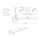 PISO ELEVADO ACCESORIO PARED ESCALON PARA MAIN SET CROMO CROMO