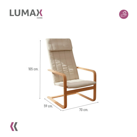 Sillón Silla Lumax Flex Diseño Comodidad y Estilo Beige