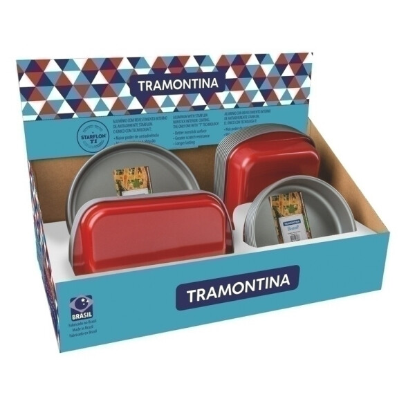 Asaderas rojas varios modelos "BRASIL" -TRAMONTINA TR5204