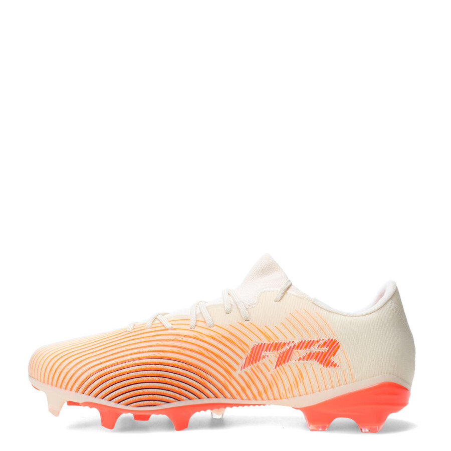 Championes de Hombre Puma Future 9 Match Fusion Fg/Ag Beige - Anaranjado
