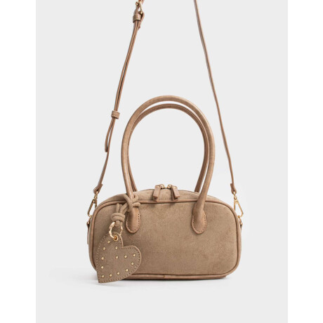 Cartera Bowling Patchwork Marron Beige