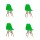 Silla De Comedor Eames Pack 4 Unidades Varios Colores Lumax Verde