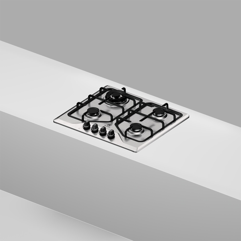 Anafe 4 Hornallas Inox Acero inoxidable