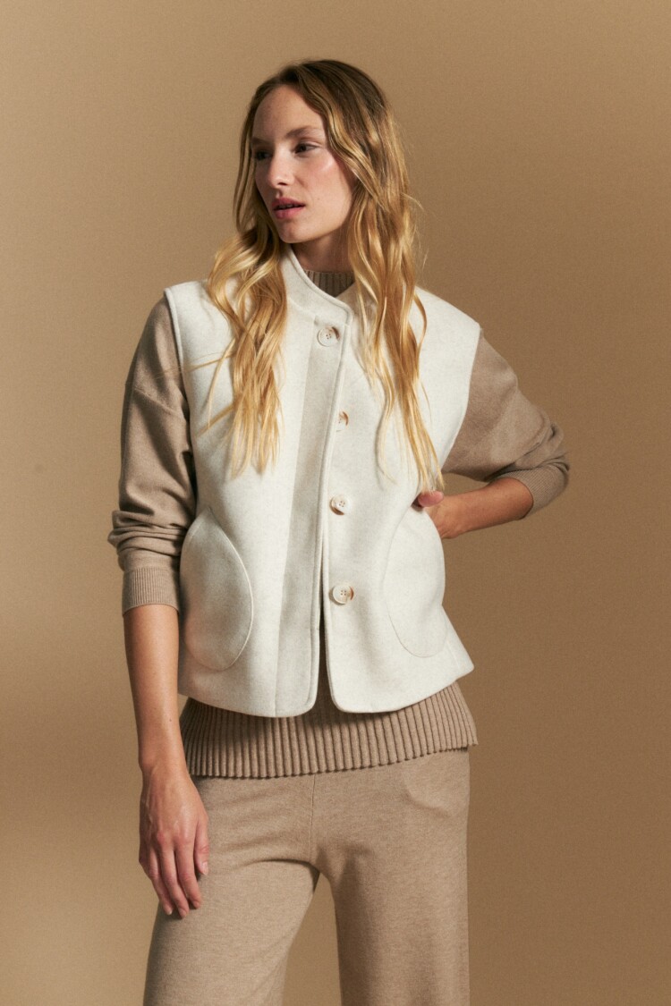 CHALECO CARMENE Hueso