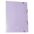 CARPETA DALI CON ELASTICO TAMAÑO OFICIO COLORES PASTELES COLOR LILA