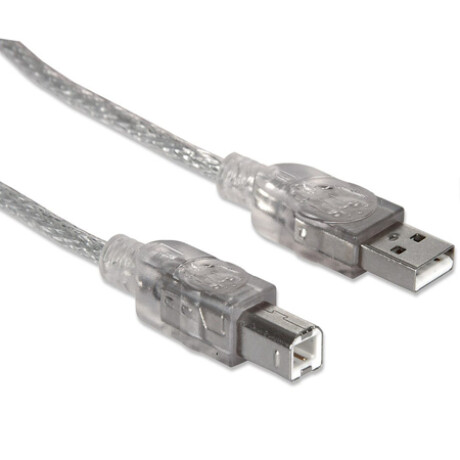 Cable USB 2.0 A/B 3,0 mts Manhattan Cable Usb 2.0 A/b 3,0 Mts Manhattan