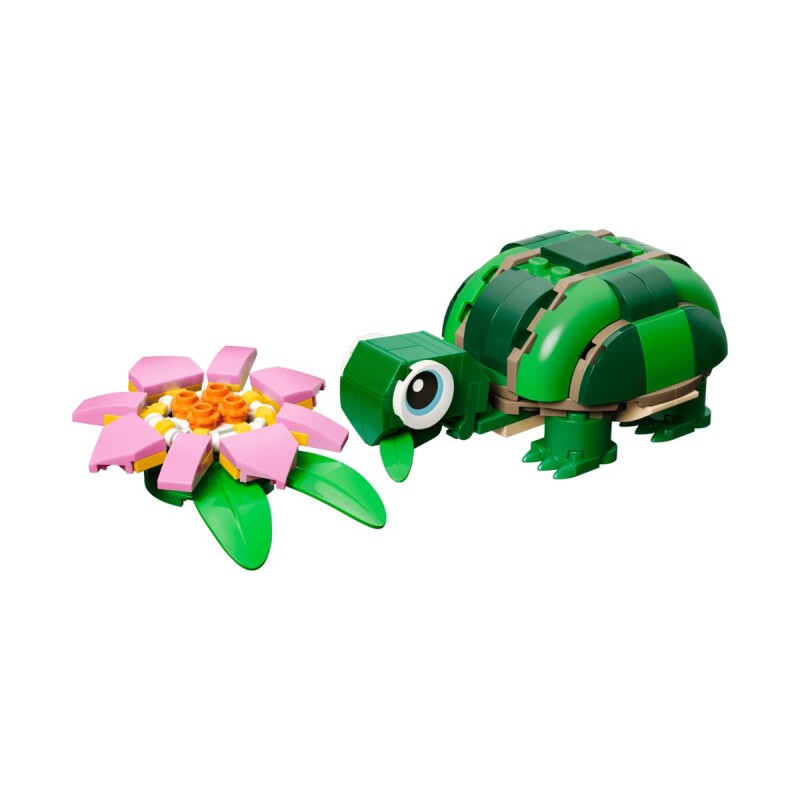 Bloques para armar Lego Creator Tortuga con flor de Nenufar 124 pcs 7+ Bloques Para Armar Lego Creator Tortuga Con Flor De Nenufar 124 Pcs 7+