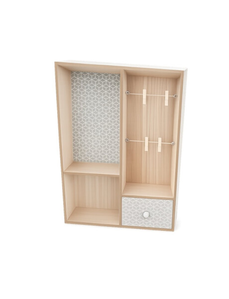 ORGANIZADOR 3 DIVISIONES 1 CAJ MADERA GRIS. 30x10x39.5CM ORGANIZADOR 3 DIVISIONES 1 CAJ MADERA GRIS. 30x10x39.5CM