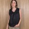 Musculosa Maui Puro Lino Negro
