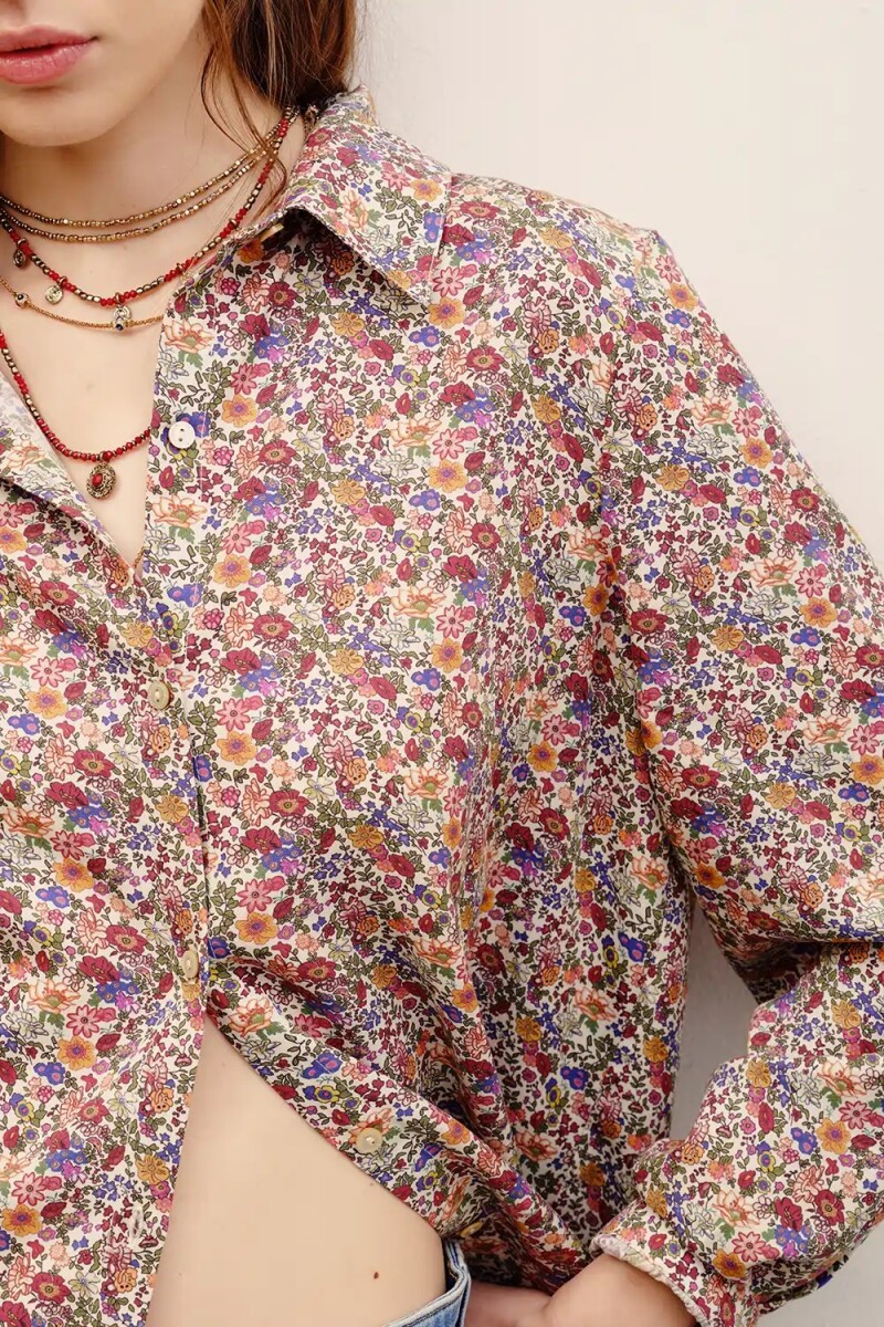CAMISA FLORES MINI Multicolor