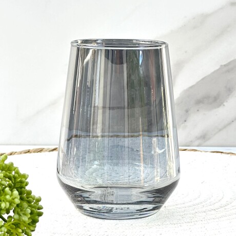 Juego De 6 Vasos Vidrio Liso Cone Gris 390ML Juego De 6 Vasos Vidrio Liso Cone Gris 390ML