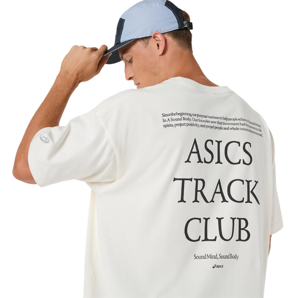 Polo Training Asics Track Club Heritage Relaxed Tee C Unisex Cream