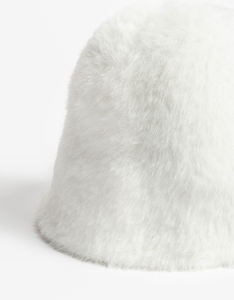 Sombreros invierno Piluso Crudo De Pelo Corto - Blanco Crudo