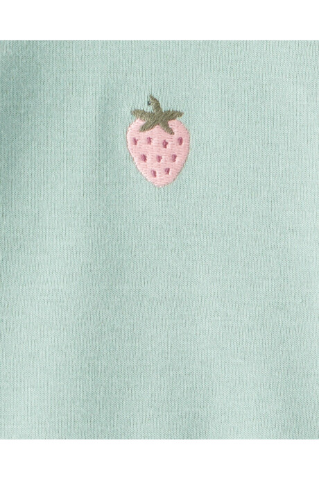 Pack cuatro bodies de algodón, diseño frutas Sin color