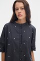 Camisola Vice Print Dots Black