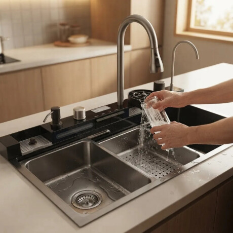 Pileta de Cocina Acero Inox Multifuncional Pileta de Cocina Acero Inox Multifuncional