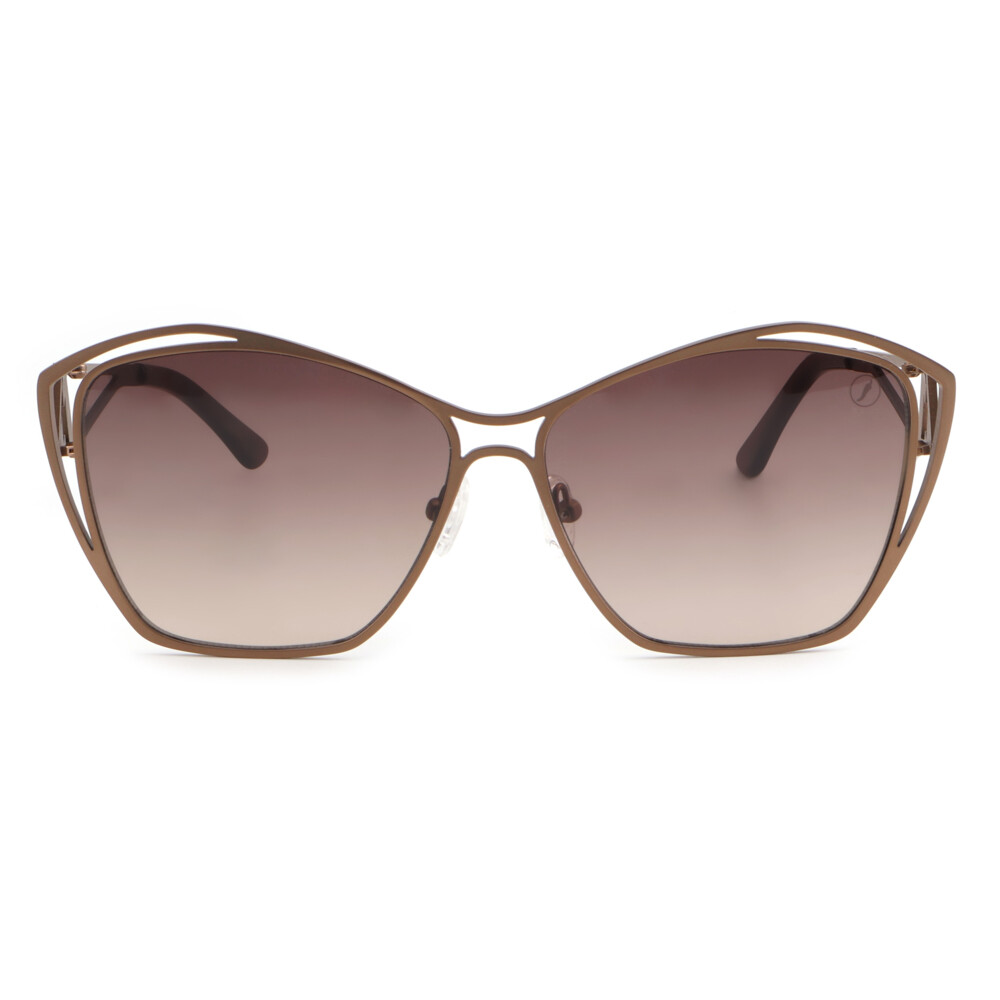 Lentes De Sol Alok Space Rave Cat Gradiente Marón/Dorado