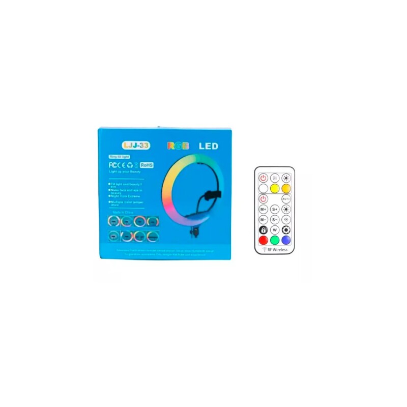 Anillo De Luz LED RGB 32cm Tripode 2.1m Soporte Cel C.Remoto Anillo De Luz LED RGB 32cm Tripode 2.1m Soporte Cel C.Remoto