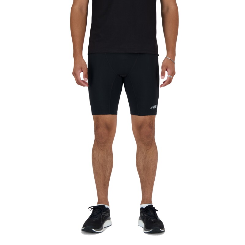 Short New Balance de Hombre - HALF TIGHT 9 INCH - MS41250BK BLACK