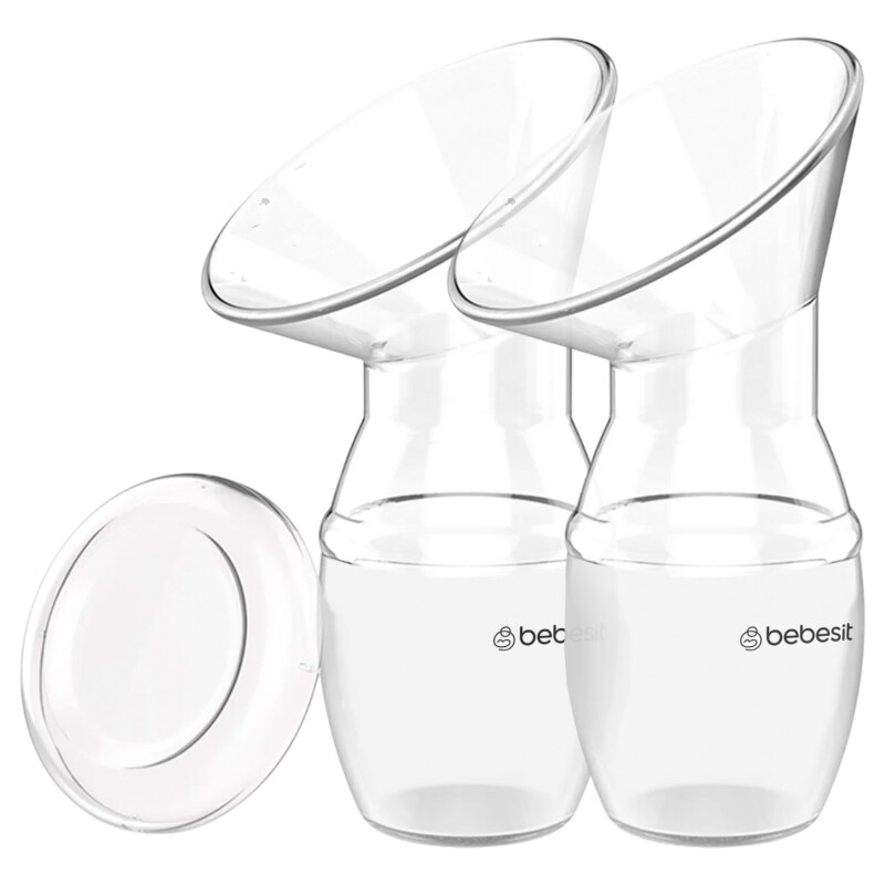 Pack de 2 Recolectores de Leche Materna Manuales en Silicona Bebesit Pack de 2 Recolectores de Leche Materna Manuales en Silicona Bebesit