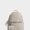 Mochilas Urbanas Mochila Efecto Croco Con Charm - Marron Beige