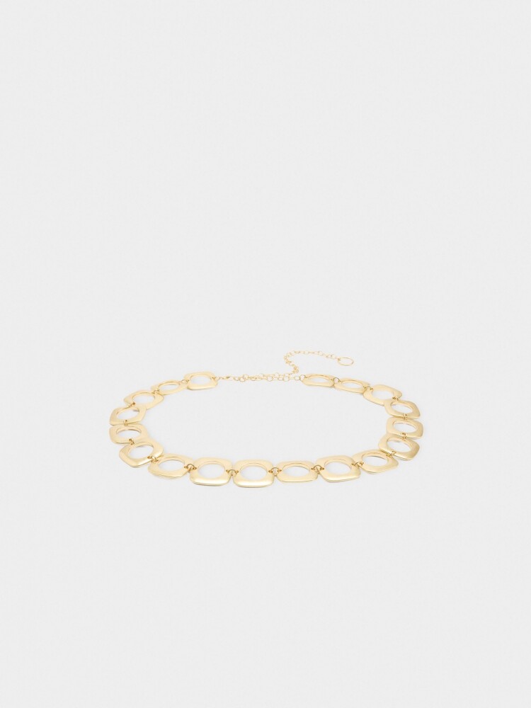 Cinto Metálico De Aros dorado