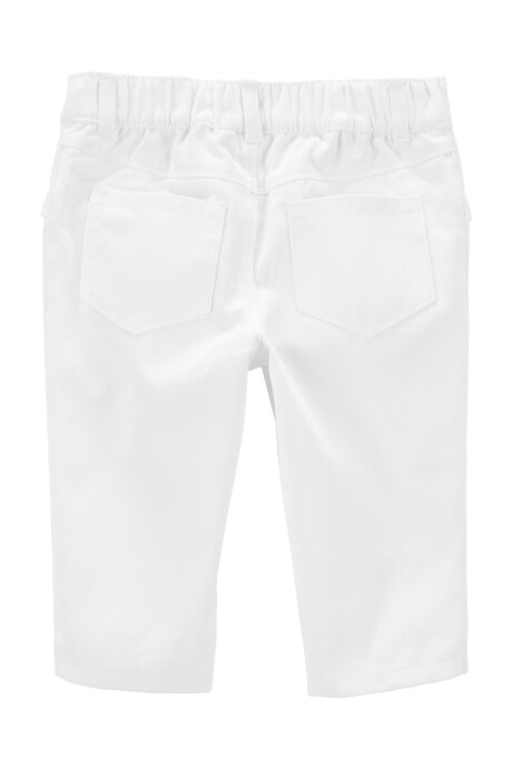 Set dos piezas pantalón y blusa de algodón con volados Sin color