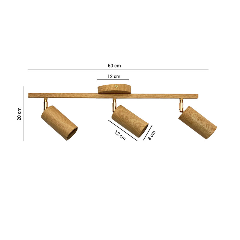 LUMINARIA DE ADOSAR ORIENTABLE LOTO 3 Lámpara de Techo Orientable Loto 3