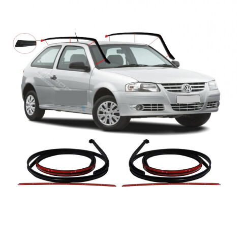 MOLDURA DE GOTERO IZQUIERDA GOL G3 / G4 4 PUERTAS Moldura De Gotero Izquierda Gol G3 / G4 4 Puertas