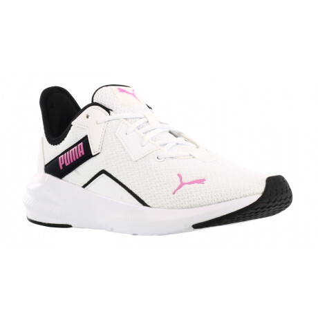 Championes de Mujer Puma Platinum Shimmer Wns Blanco - Negro - Violeta Malva