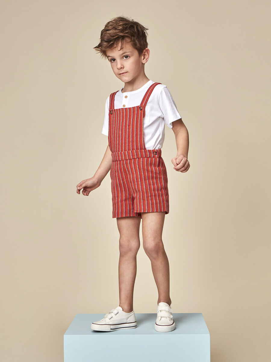 Peto De Rayas Multicolor Naranja