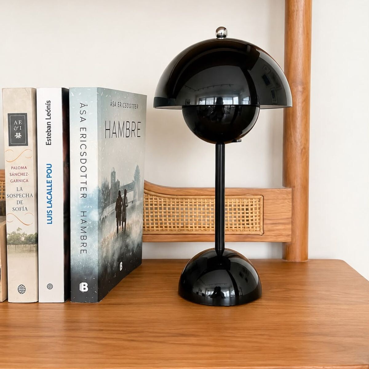 Lámpara de mesa táctil recargable - Negro 