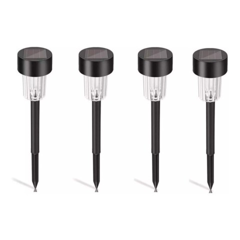 Luces Solar Farol Estaca Antorcha Luz Led Jardin X4 Variante FRIA