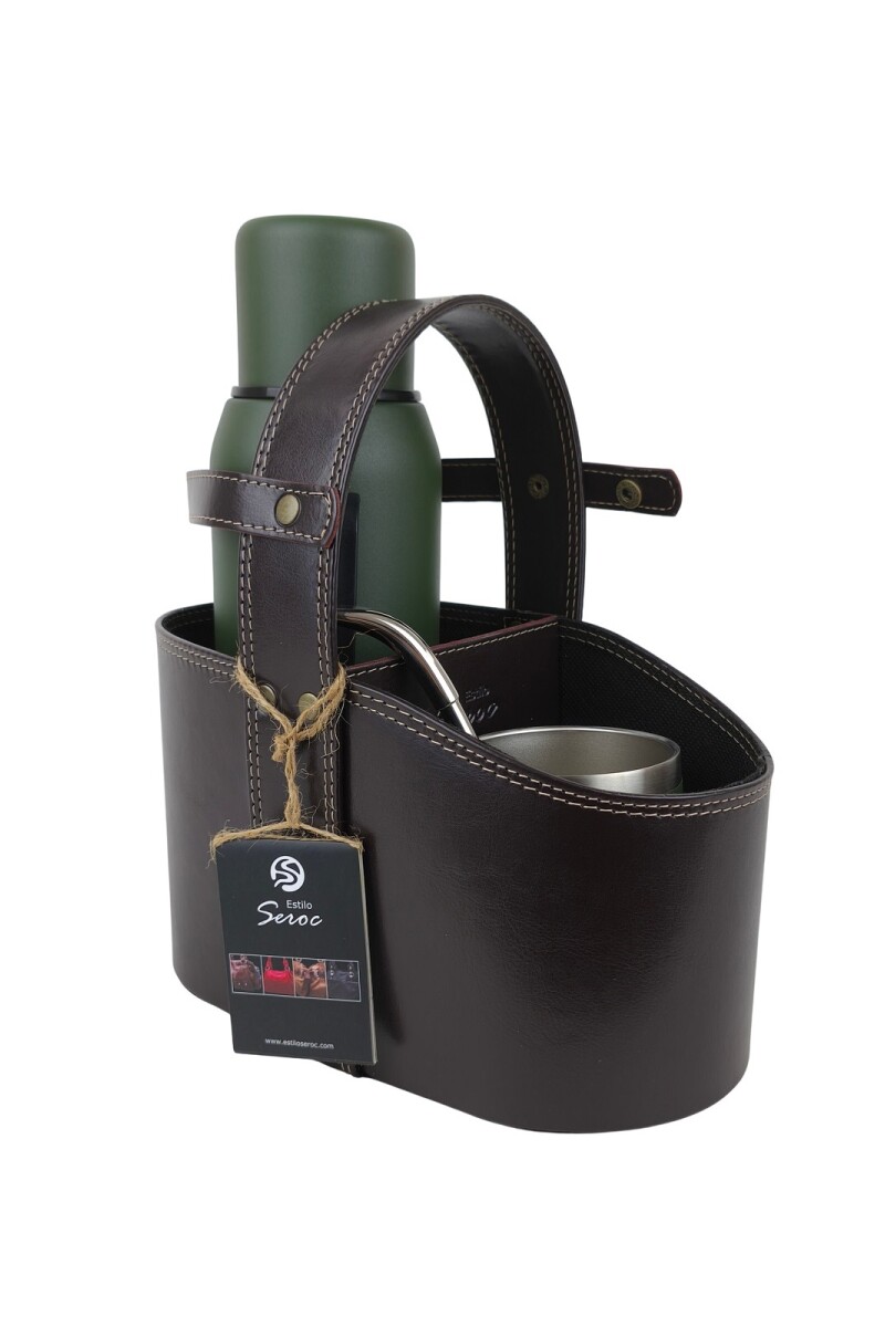 Matera Organizadora Estilo Seroc - Con Sujeción para Termo Marrón