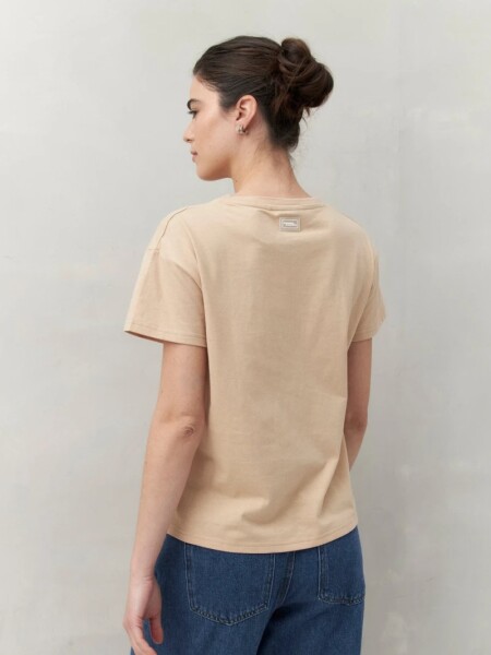 T-SHIRT D.CASSIN RIMENA BEIGE