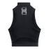 UA Run Anywhere Crop Tank-GRN BLK-001