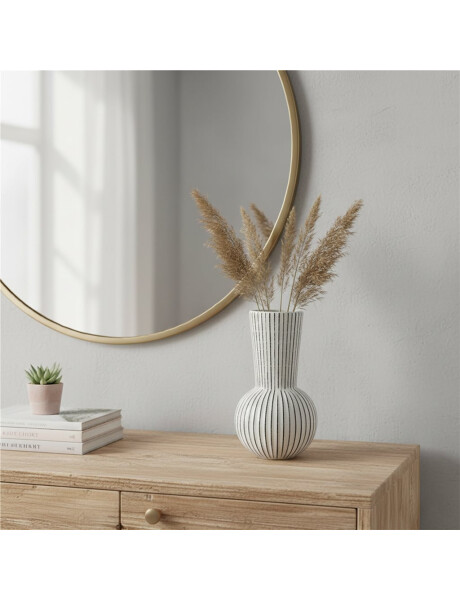 FLORERO LINES 11X11X20CM BLANCO FLORERO LINES 11X11X20CM BLANCO