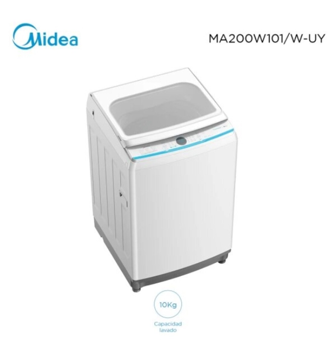 Lavarropas Midea Carga Superior 10 Kg 