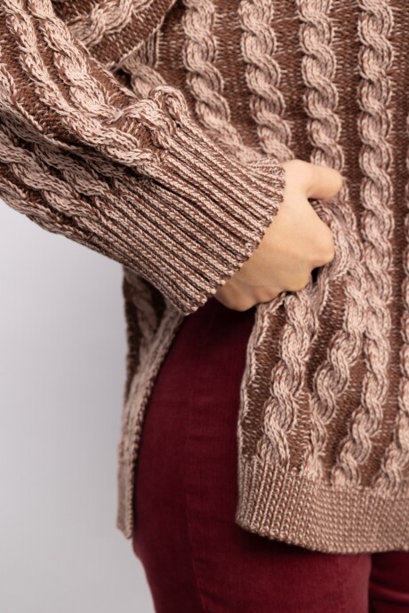 Sweater Edith Long Marrón