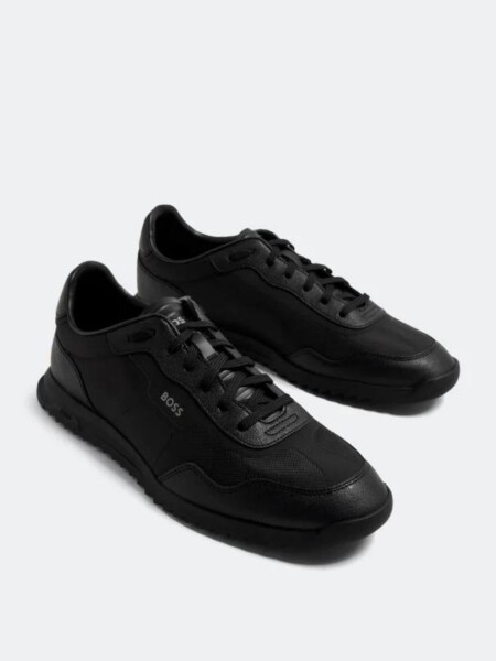 BOSS -Calzado deportivo, ZAYN-LOWP-TXRB Negro Opaco